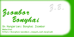 zsombor bonyhai business card